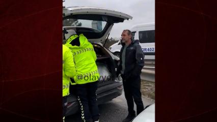 Drone destekli trafik denetimlerinde hatalı s&uuml;r&uuml;c&uuml; ekiplerle tartıştu