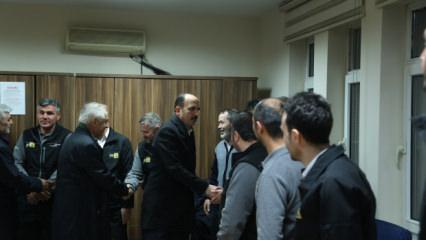 Başkan Altay'dan gece mesaisindeki personele ziyaret 