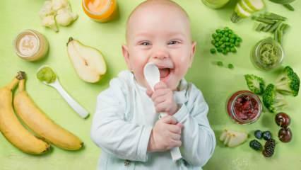 Ek gıdaya ge&ccedil;en bebeklerin t&uuml;ketmesi gereken besinler