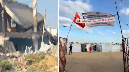 Gazze&rsquo;de kardeşlik &ccedil;adır kampına saldırı: Yaralananlar var