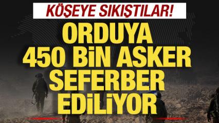 İsrail k&ouml;şeye sıkıştı! Orduya 450 bin asker seferber ediyorlar