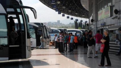Otob&uuml;slerde bayram yoğunluğu! Doluluk y&uuml;zde 90'a ulaştı