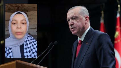 Gazzeli Meryem, Cumhurbaşkanı Erdoğan ile g&ouml;r&uuml;şme hayalini ger&ccedil;ekleştirdi