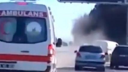 Kırmızı ışıkta dehşet: Ani fren zincirleme kazayı beraberinde getirdi