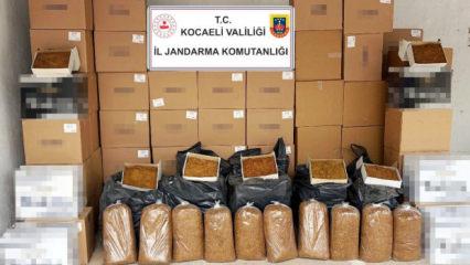 Kocaeli'de jandarma ekiplerinden ka&ccedil;ak&ccedil;ılara 1 milyon liralık darbe