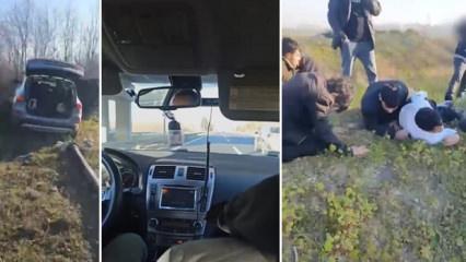 Kuzey Marmara'da nefes kesen kovalamaca kamerada