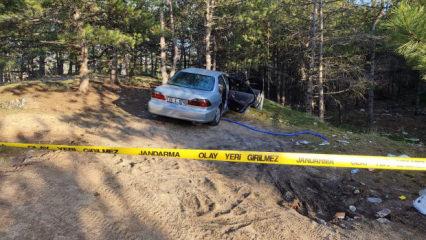 Park halindeki otomobilde &ouml;l&uuml; bulundu