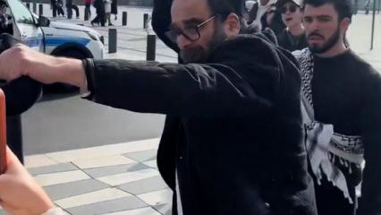 Sinsi Yahudi'den provokasyon girişimi: &Ouml;nce taciz etti, sonra &ldquo;mağdur&rdquo; rol&uuml;ne soyundu