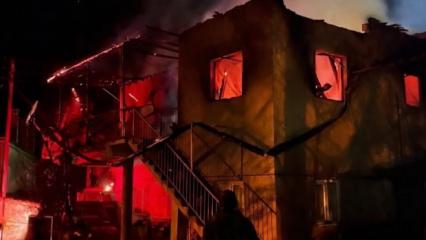 Kayseri'de yangın: Anne yaralı, kızı &ouml;ld&uuml;