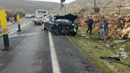 Mardin&rsquo;de kontrolden &ccedil;ıkan otomobil takla attı: 3 yaralı
