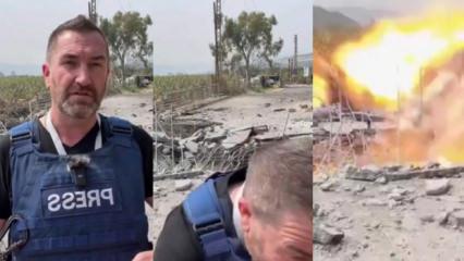 Canlı yayında f&uuml;ze saldırısı: Gazeteciler &ouml;l&uuml;mden d&ouml;nd&uuml;