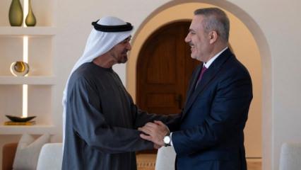 Bakan Fidan, BAE Devlet Başkanı Nahyan ile bir araya geldi