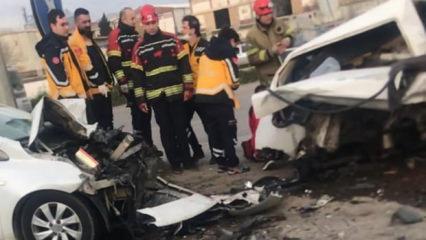 Bandırma'da 4 ara&ccedil;lı zincirleme kaza: 1 &ouml;l&uuml;, 1 yaralı