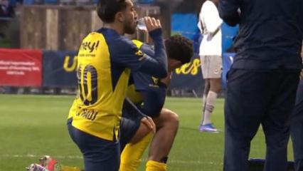 Bel&ccedil;ika ligindeki ma&ccedil;ta M&uuml;sl&uuml;man futbolcular orucunu a&ccedil;tı!