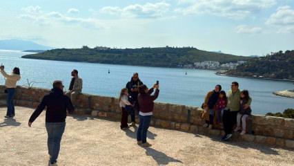 Bodrum&rsquo;da bayram yoğunluğu: Tarihi mekanlara ziyaret&ccedil;i akını