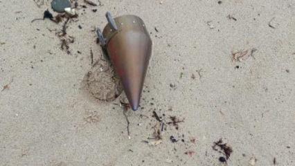 &Ccedil;atalca'da kıyıya vuran f&uuml;ze başlığı imha edildi