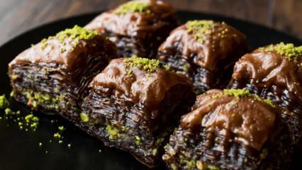 &Ccedil;ıtır &ccedil;ıtır &ccedil;ikolatalı baklava nasıl yapılır? En kolay &ccedil;ikolatalı baklava tarifi