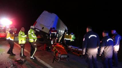 Edirne'de feci kaza: 2 &ouml;l&uuml;, 1 yaralı!