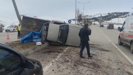 Erzurum'da korkun&ccedil; kaza: 1 &ouml;l&uuml;!