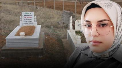 Aksaray'da anne ve babasının kabri başında &ouml;ld&uuml;r&uuml;len Gamze toprağa verildi 