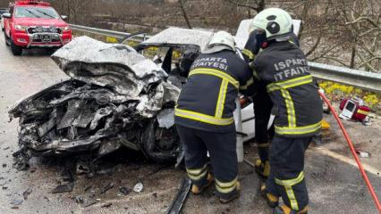 Feci kaza nişanlı &ccedil;ifti hayattan kopardı