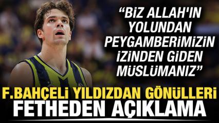 Fenerbah&ccedil;eli yıldızdan g&ouml;n&uuml;lleri fetheden a&ccedil;ıklama: Biz Allah'ın yolundan giden M&uuml;sl&uuml;manız