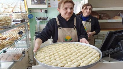G&ouml;renin &ccedil;iğ sandığı beyaz baklava, yurt dışından talep g&ouml;r&uuml;yor