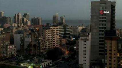 İsrail, L&uuml;bnan&rsquo;da 15 katlı binayı yerle bir etti