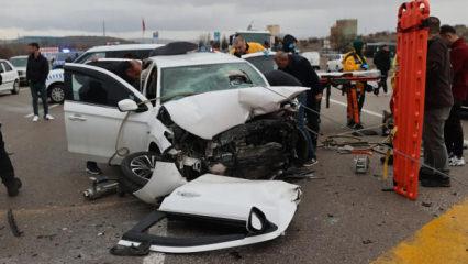 Nevşehir'de zincirleme kaza. 2 &ouml;l&uuml;, 7 yaralı