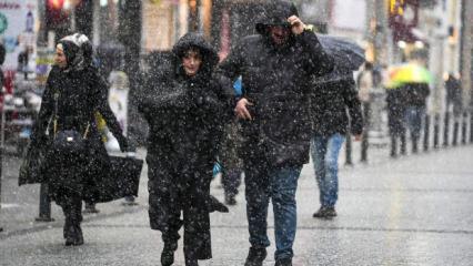 Sağanak ve kar bir arada! Meteoroloji bir&ccedil;ok il i&ccedil;in uyarı verdi
