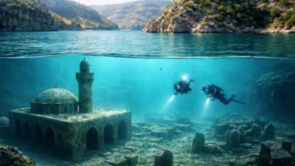 Sular &ccedil;ekildi 2 bin 400 yıllık tarih ortaya &ccedil;ıktı! İşte o g&ouml;r&uuml;nt&uuml;ler