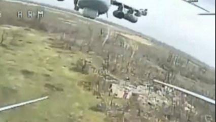 Ukrayna insansız hava aracı Rusya'nın KA-52 helikopterini vurdu