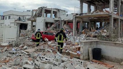 Roma'da LPG tankı patladı! 3 bina &ccedil;&ouml;kt&uuml;