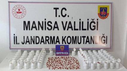 Soma&rsquo;da zehir sevkiyatına jandarma engeli: Ara&ccedil;tan binlerce uyuşturucu hap &ccedil;ıktı!