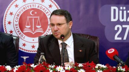 Adalet Bakanı G&uuml;rlek D&uuml;zce'de konuştu: Yargıda mevki değil delil esastır