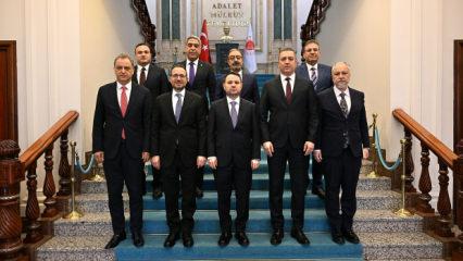 Adalet Bakanı G&uuml;rlek, T&uuml;rkiye Barolar Birliği Başkanı Sağkan ile g&ouml;r&uuml;şt&uuml;