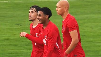 Babası T&uuml;rk annesi Afrikalı! Milli Takım'ın yeni yıldızı ilk ma&ccedil;ında şov yaptı