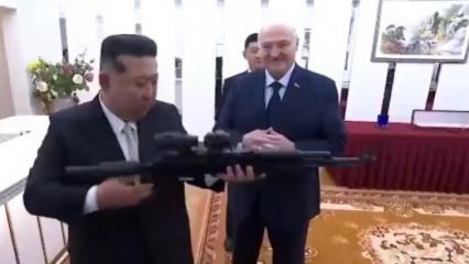 Belarus Cumhurbaşkanı Kuzey Kore liderine t&uuml;fek hediye etti