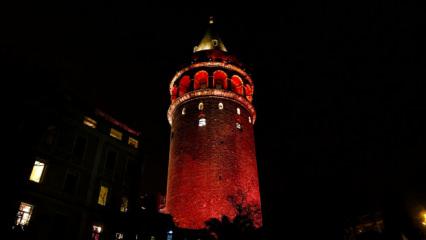Galata Kulesi 26 Mart&rsquo;ta Multipl Miyelom farkındalığı i&ccedil;in kırmızıya b&uuml;r&uuml;necek