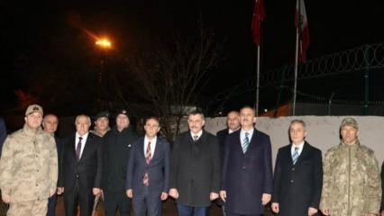 Bakan &Ccedil;ift&ccedil;i'den İran sınırı sıfır noktasında inceleme