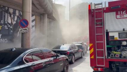 &Uuml;sk&uuml;dar'da spor salonunda yangın! Ekipler sevk edildi