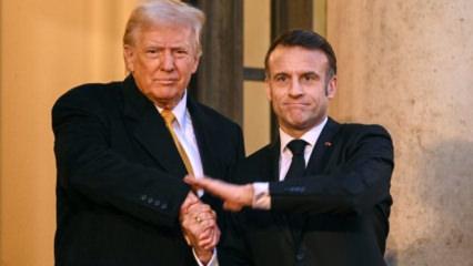 Trump, Macron'dan nasıl yardım istediğini anlattı! Eşi &uuml;zerinden nezaketsiz s&ouml;zler