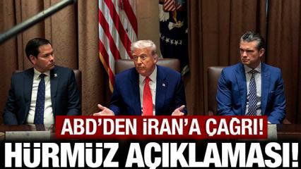 ABD'den son dakika H&uuml;rm&uuml;z Boğazı a&ccedil;ıklaması!