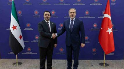 Bakan Fidan, Suriyeli mevkidaşıyla g&ouml;r&uuml;şt&uuml;