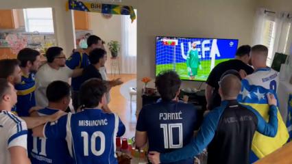 Bosna Hersek taraftarlarının tekbir getirdikleri anlar herkesi duygulandırdı