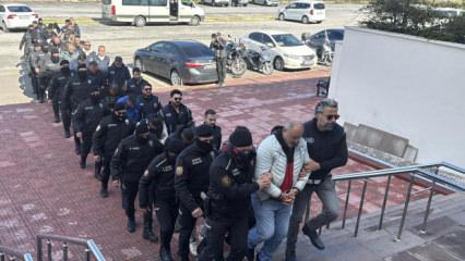 Bot faciasında 16 ş&uuml;pheli adliyeye sevk edildi