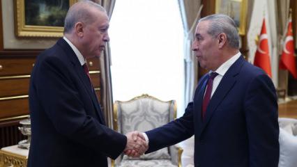 Cumhurbaşkanı Erdoğan, Filistin Devlet Başkan Yardımcısı H&uuml;seyin eş-Şeyh'i kabul etti