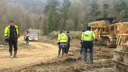 D&uuml;zce'den acı haber! G&ouml;&ccedil;&uuml;kte mahsur kalan bir iş&ccedil;i hayatını kaybetti