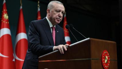 Erdoğan'dan şehit ailesine başsağlığı mesajı!