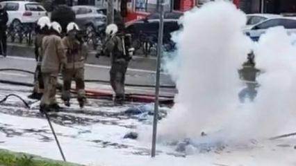 Fatih'te &ccedil;&ouml;p kamyonunda patlama